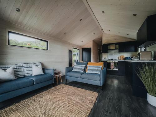 Χώρος καθιστικού στο Briarfield Farm Stays - Uisce Cabin