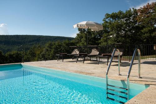 Πισίνα στο ή κοντά στο Villa Lucarella with pool, Air Con - San Casciano dei Bagni