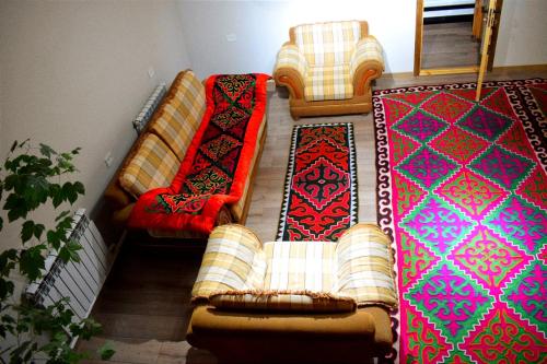 Cama ou camas em um quarto em Kezgin Guest House