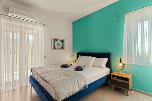 Ένα ή περισσότερα κρεβάτια σε δωμάτιο στο Villa Sygyro