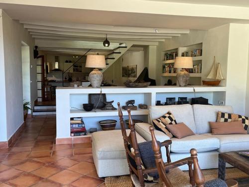 Ruang duduk di Cas Puput Mallorca