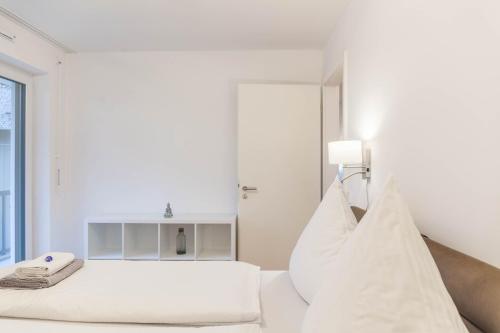 Postel nebo postele na pokoji v ubytování Apartment zum Genießen