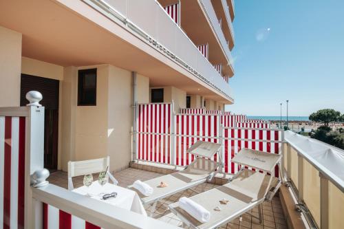 Balkón nebo terasa v ubytování Hotel Excelsior