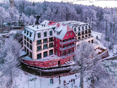 Berggasthof Königstuhl v zimě