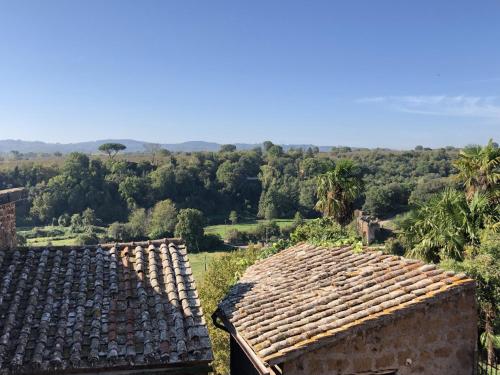 a view from the roof of an old house at Verso Sud in Sutri