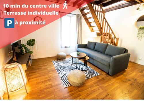 O zonă de relaxare la Appartement 2 pièces cocooning, comme chez vous !