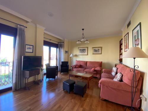 Posezení v ubytování RAMBLA CENTRO - Apartamento excepcional en el corazón de Almería