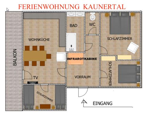 a floor plan of a building with a building at AlpinDesign Kaunertal in Kaunertal