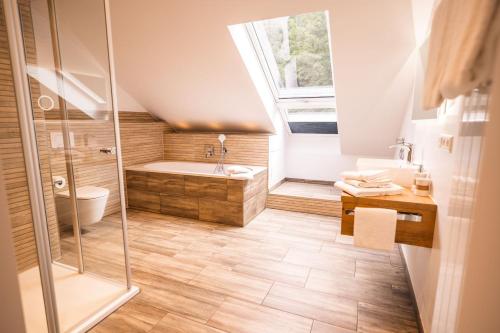 Koupelna v ubytování Hotel Großbach