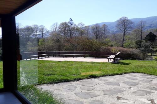 別荘から撮影された、または一般的な山の景色