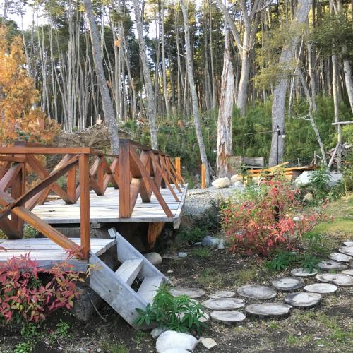 Taman di luar Cabañas y Hosteria El Condor Pasa VLA