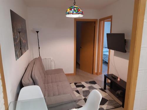 A seating area at Moderno y centrico apartamento en Vigo
