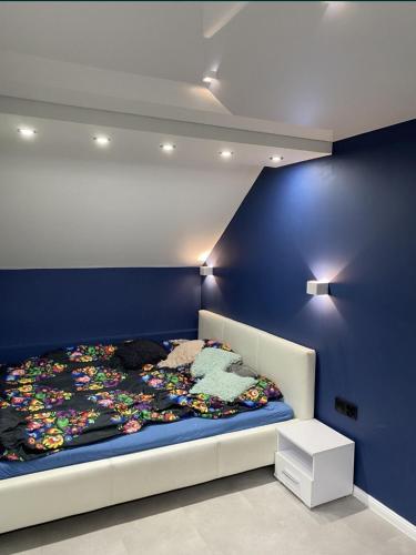 Postel nebo postele na pokoji v ubytování Domek w Przejmie