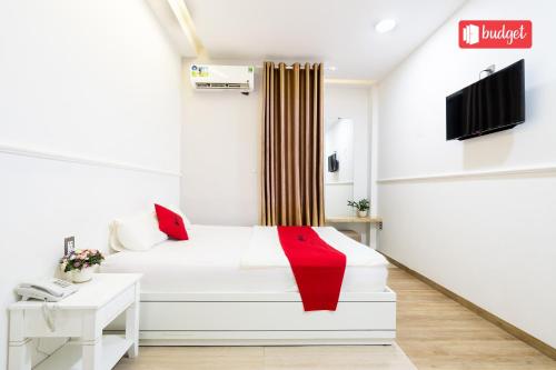 TV a/nebo společenská místnost v ubytování Khanh Linh Hotel