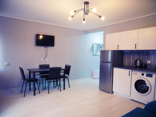 Kuchyň nebo kuchyňský kout v ubytování Gablile apartments