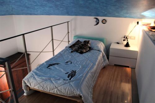 Letto o letti in una camera di Casa le Betulle