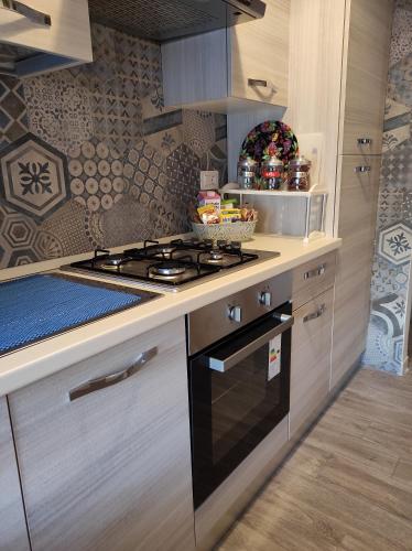 Kuchyň nebo kuchyňský kout v ubytování Marolù Casa Vacanze