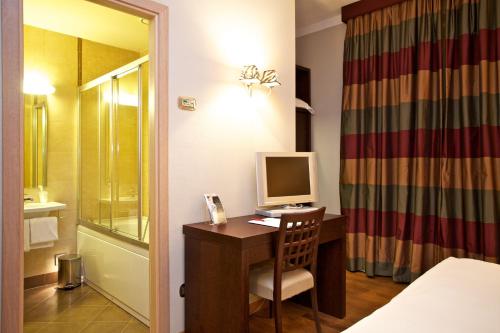 Koupelna v ubytování Hotel Dei Vicari