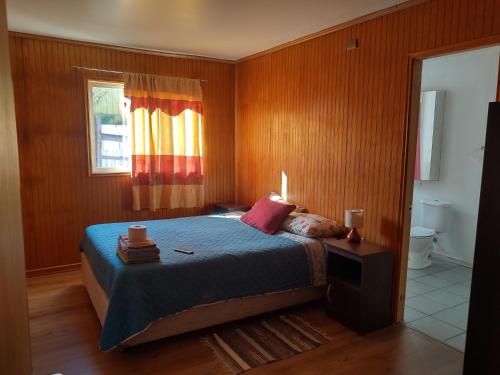 Postel nebo postele na pokoji v ubytování Hostal Santa Fe