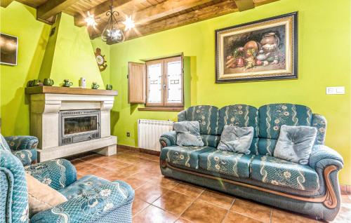 Posezení v ubytování Casa La Pila, Asturias