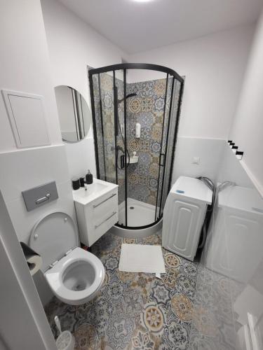 Kúpeľňa v ubytovaní Nabycińska RENT
