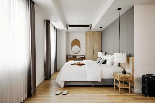 Katil atau katil-katil dalam bilik di Casa 17 Hotel Bangkok