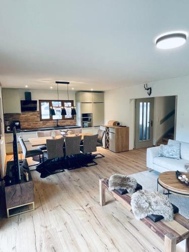 Kuchyň nebo kuchyňský kout v ubytování Ferienhaus Granula