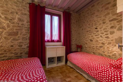 Postel nebo postele na pokoji v ubytování Gîte Sylvie
