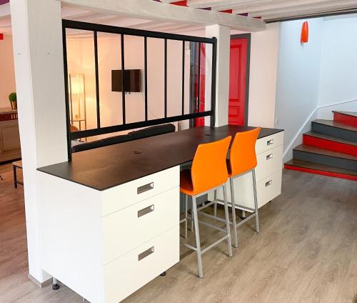 Photo de la galerie de l'établissement Bel appartement contemporain, à Aleçon