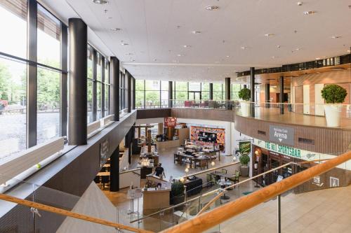 an overhead view of the lobby of a building at Holiday Club Saimaan Rauha in Imatra