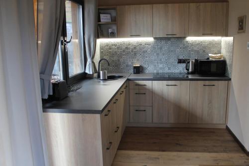 Dapur atau dapur kecil di Gorczańskie Domki
