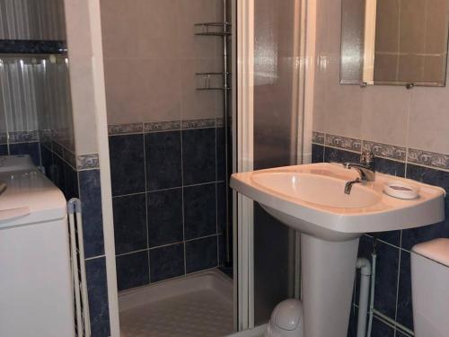 Koupelna v ubytování Villa T2 Mezzanine 4 pers avec Parking à La Franqui - FR-1-81-370