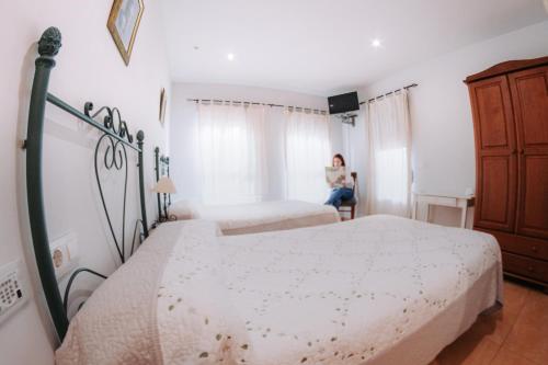Katil atau katil-katil dalam bilik di Hotel Delphos
