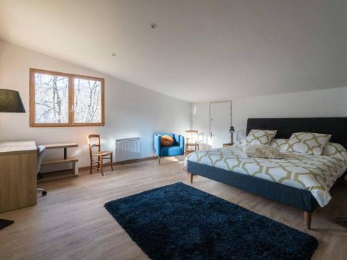 Postel nebo postele na pokoji v ubytování Chalet rénové 7 pièces à Valmorel, 15 pers, parking, terrasse - FR-1-291-793