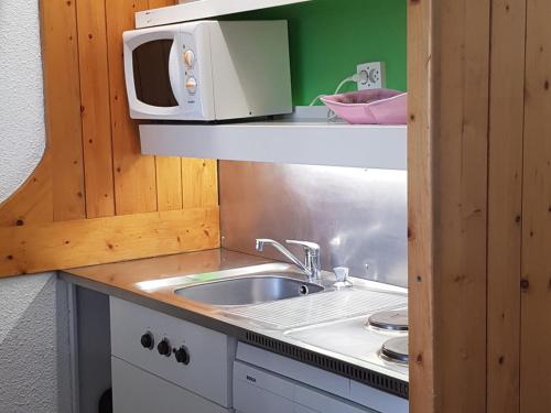 Studio 5 personnes avec Wifi et animaux admis à Arc 1800 - FR-1-411-273