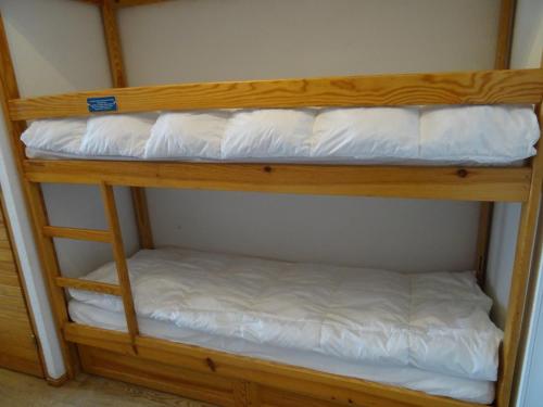 Un pat suprapus sau paturi suprapuse la Studio 3 personnes à Arc 2000 avec balcon sud, proche pistes et commerces - FR-1-411-450