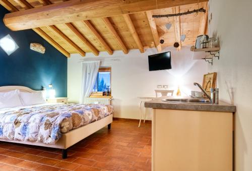 Posteľ alebo postele v izbe v ubytovaní Agriturismo Corte Moranda