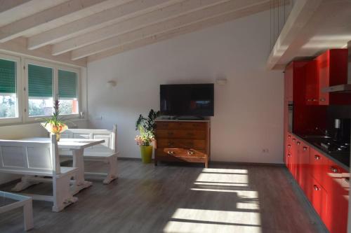 Kuchyň nebo kuchyňský kout v ubytování Casa Mara centrale -tranquillo