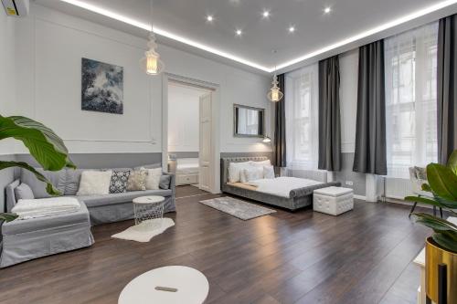 Posezení v ubytování Semmelweis Apartment