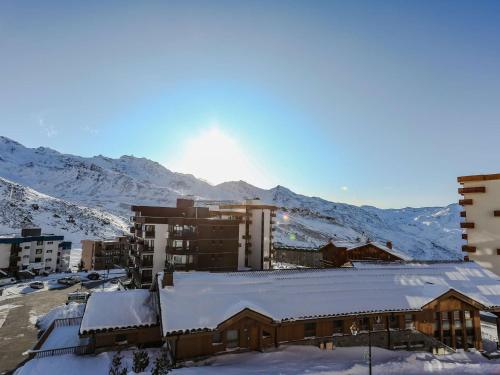 Appartement rénové 6 pers, 34m² + véranda, plein sud, Val Thorens, accès pistes et commerces