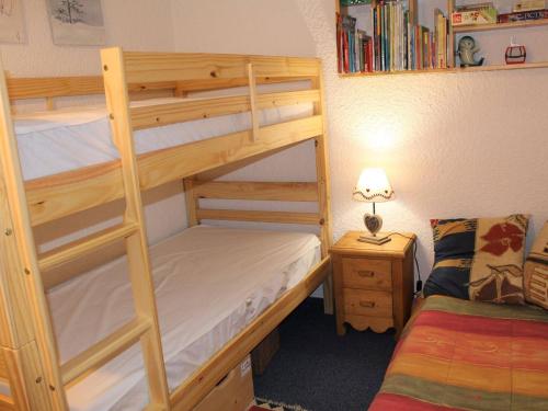 a bedroom with two bunk beds and a bed at Studio cabine + coin nuit, 6 couchages, Vars Les Claux, proche pistes et commerces - FR-1-330B-174 in Vars