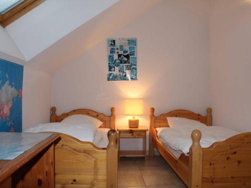 Postel nebo postele na pokoji v ubytování Appartement cosy 6 pers avec mezzanine et garage à Vars - FR-1-330B-162