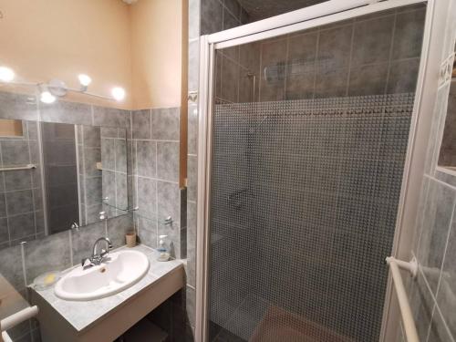 Bilik mandi di Studio Montagne 4 Pers. avec Balcon à Saint-Michel-de-Chaillol - FR-1-393-142
