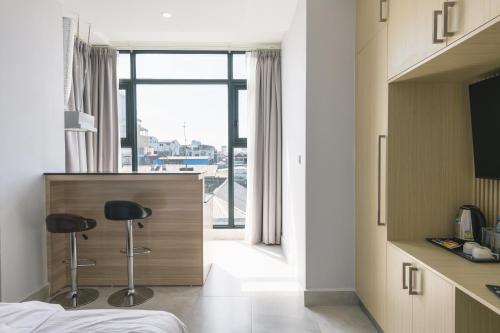 Μια τηλεόραση ή/και κέντρο ψυχαγωγίας στο Residence 110 (Hotel and Apartments)