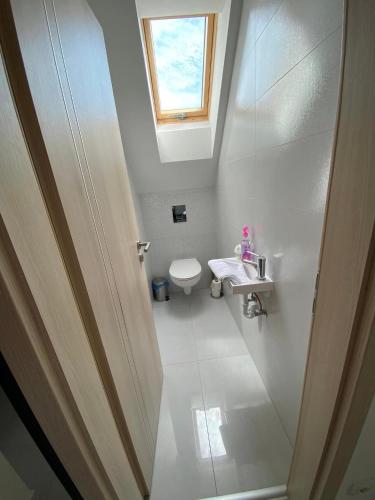 Koupelna v ubytování Jókai Apartmanház-Hajdúszoboszló