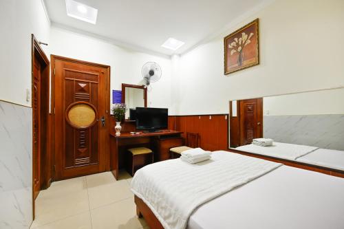 Katil atau katil-katil dalam bilik di An Binh 2 hotel near Dam Sen Park