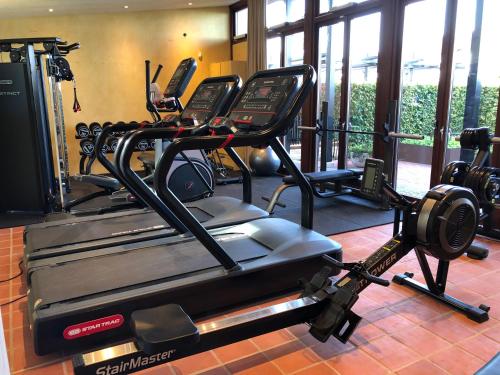 Fitness centrum a/nebo fitness zařízení v ubytování Kiviks Hotell