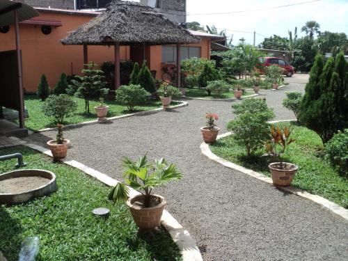 A garden outside AKR Hotel Kilinochchi