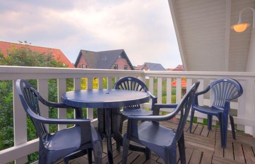 Μπαλκόνι ή βεράντα στο Appartement Ketsch Kutter - Nordseebad Burhave