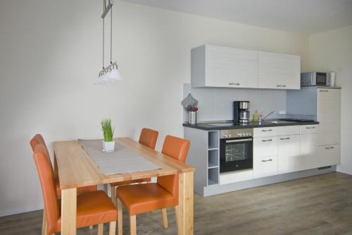 Dapur atau dapur kecil di Appartements Am Kurpark